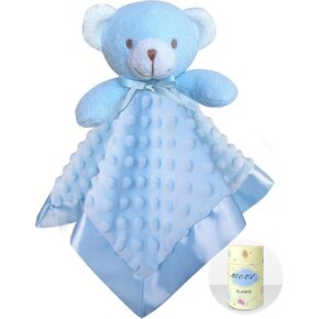 MOVEPAI Cow Loveys Security Blanket for Baby Boy Girl, 16" Soft Lovie for Babies, Snuggle Toy Stuffed Animal Gifts for Birthday Baby Shower