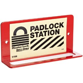 Master Lock S1506 Lockout Tagout Padlock Rack Red
