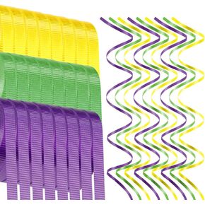 LACNNY 24 Rolls Curling Ribbon for Crafts, Balloon String Roll, Iridescent Color for Gift Wrapping, Birthday, Valentines, Weddings, Party Decorations 3/16 Inch