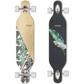 VOLADOR Freeride Longboard Cruiser | Maple Wood Deck| Drop Through Longboard Complete