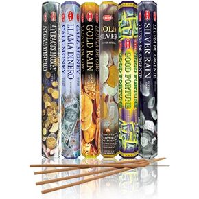 HEM assorted incense sticks pack of 6, 20 stick tubes,120 sticks total