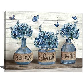 Kitchen Wall Art Farmhouse Coffee Bar Sign Wall Decor Rustic Coffee Station Theme Canvas Pictures Painting Framed Artwork for Cafe Shop Dining Room Ready to Hang 12"x16"