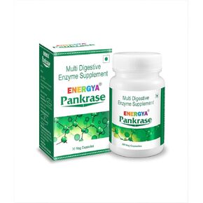 ENERGYA PANKRASE_مزيج من 12 إنزيمًا للغازات والانتفاخ. تساعد الإنزيمات في هضم الطعام وامتصاص العناصر الغذائية (عبوة من 5 قطع)