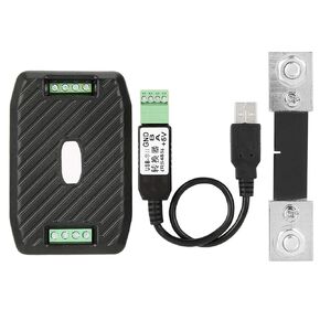 Oumefar DC Voltage Current Power Energy Consumption Meter Communication Module High Precision Power Analyzer with Voltage Measuring Range 0.05-300V (PZEM-017+100A+USB)