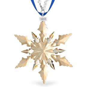 2024 Annual Christmas Ornaments Crystal Snowflake Star - Christmas Tree Ornaments Pendant Crystal Sun Catcher Home Hanging Decor