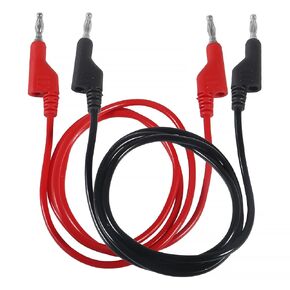 4pcs Multimeter Test Leads Banana Plug to Banana Plug Soft Test Cable Wires for Electrical Testing 3.3ft / 1m