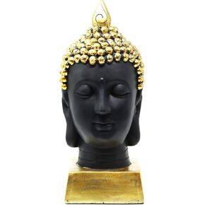 Seraphic Large Golden Meditation Buddha Statue for Indoor, Outdoor, and Home Decor, Gold, 13" Tall