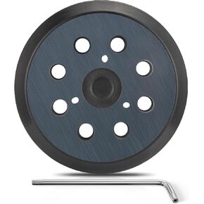 2 Pack 5 Inch 8 Hole Orbital Sander Replacement Pad for Porter Cable 343 343k 343VSK 390 390K 382 Random Orbit Sanders - Hook and Loop Sanding Pad Parts