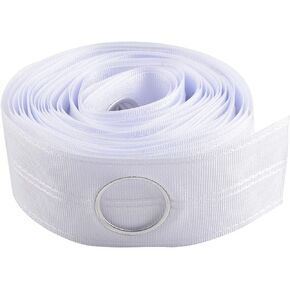 INCREWAY Curtain Tape, 10 Meters/10.9 Yards Drapery Curtain Heading Grommet Tape for Perforated Curtains Header DIY Decoration, White