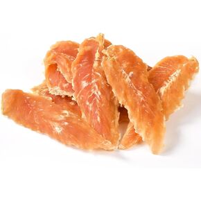 ASMPET Chicken Jerky Chicken Chips Dog Treats, Flavorable Dog Snack Rich in Protein All Natural Ingredients Free Grain Chewy Treat, Lovely Round Chicken Piece for Large Medium Dogs