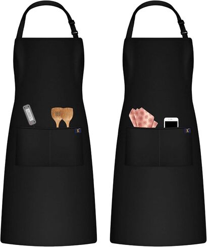 Pack of 2 Apron, 100% Waterproof Professional Apron, Heavy Duty Breathable, Large Straps and Large Pockets. in Saudi Arabia