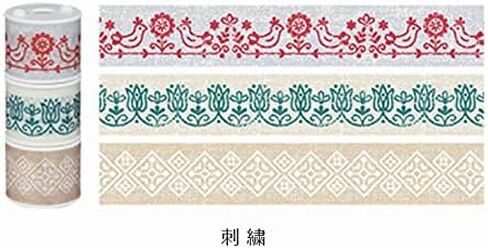 KOKUYO Bobbin Washi Tape, Masking Tape, Embroidery, Pack of 3, Japan Import (T-B1115-9-3S) in Saudi Arabia