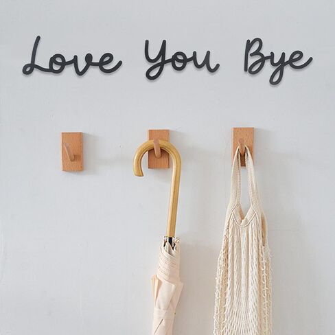 OYEFLY Love You Bye Wood Sign,Express Love and Warm for Your Family Lovers Wall Art Decor (Medium, style 1) in Kuwait