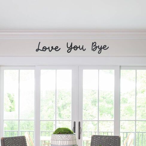 OYEFLY Love You Bye Wood Sign,Express Love and Warm for Your Family Lovers Wall Art Decor (Medium, style 1) in Kuwait