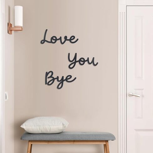 OYEFLY Love You Bye Wood Sign,Express Love and Warm for Your Family Lovers Wall Art Decor (Medium, style 1) in Kuwait