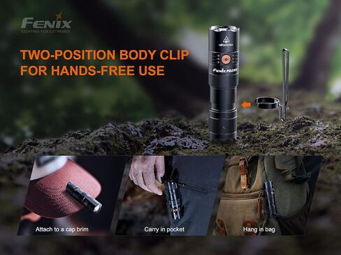 Fenix PD25R EDC Flashlight, 800 Lumen USB-C Rechargeable Dual Switch Pocket Size Lightweight with LumenTac Organizer in Kuwait