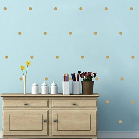 120 Pieces DIY Circles Dots Wall Decal Vinyl Sticker for Baby Kids Children Boy Girl Bedroom Decor Removable Nursery Decoration (Soft Pink) in Saudi Arabia