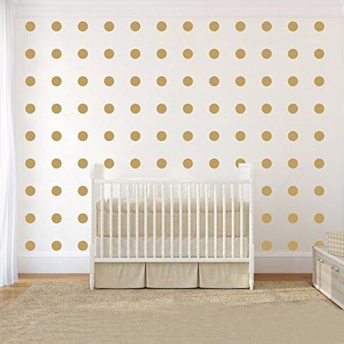 120 Pieces DIY Circles Dots Wall Decal Vinyl Sticker for Baby Kids Children Boy Girl Bedroom Decor Removable Nursery Decoration (Soft Pink) in Saudi Arabia