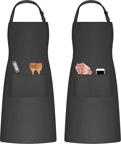Pack of 2 Apron, 100% Waterproof Professional Apron, Heavy Duty Breathable, Large Straps and Large Pockets. in Saudi Arabia
