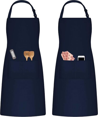 Pack of 2 Apron, 100% Waterproof Professional Apron, Heavy Duty Breathable, Large Straps and Large Pockets. in Saudi Arabia