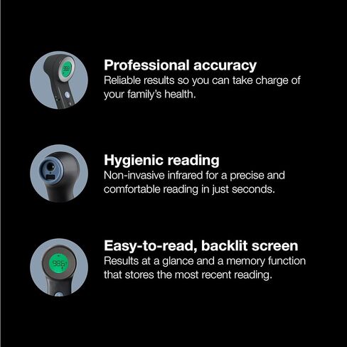 Braun No Touch and Forehead Thermometer - Touchless Thermometer for Adults, Babies, Toddlers and Kids – Fast, Reliable, and Accurate Results in Saudi Arabia