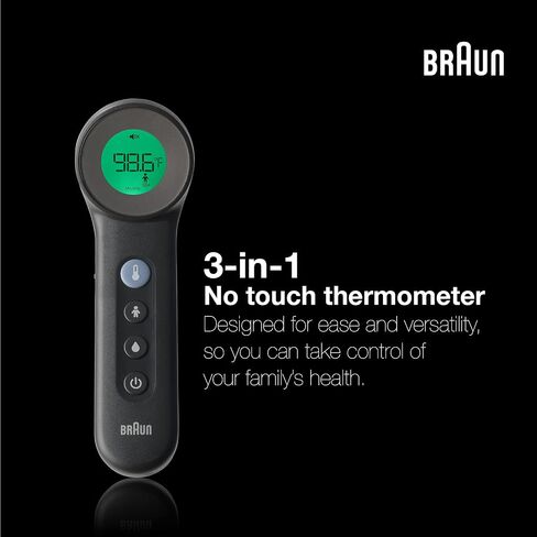 Braun No Touch and Forehead Thermometer - Touchless Thermometer for Adults, Babies, Toddlers and Kids – Fast, Reliable, and Accurate Results in Saudi Arabia