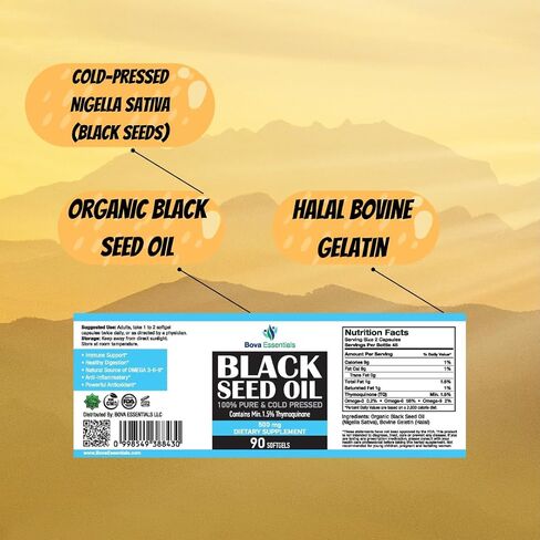 Organic Black Seed Oil - USDA Certified Cold Pressed Glass Bottle Over 1.5% Thymoquinone 3X strength Turkish Black Cumin Nigella Sativa non-GMO 100% Pure Blackseed Oil (1oz Dropper Bottle) in Saudi Arabia