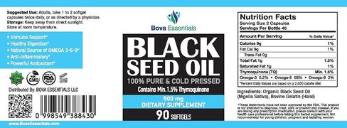 Organic Black Seed Oil - USDA Certified Cold Pressed Glass Bottle Over 1.5% Thymoquinone 3X strength Turkish Black Cumin Nigella Sativa non-GMO 100% Pure Blackseed Oil (1oz Dropper Bottle) in Saudi Arabia