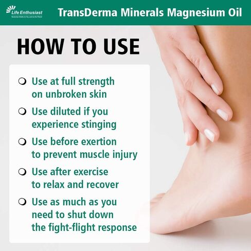 Magnesium Oil 4oz - Pure and Potent Magnesium Supplement for Skin Health - Pure Liquid Magnesium Chloride Hexahydrate Made With Ancient Minerals Magnesium, Fast Absorbing in Saudi Arabia