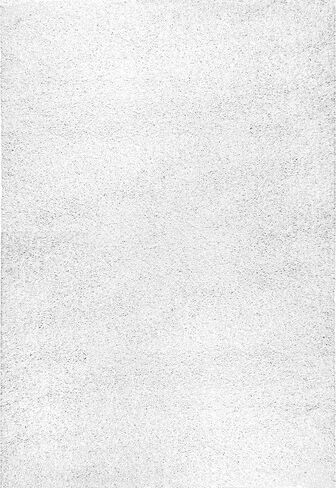 nuLOOM Arden Homely Shag Area Rug, 5x8, White in Saudi Arabia