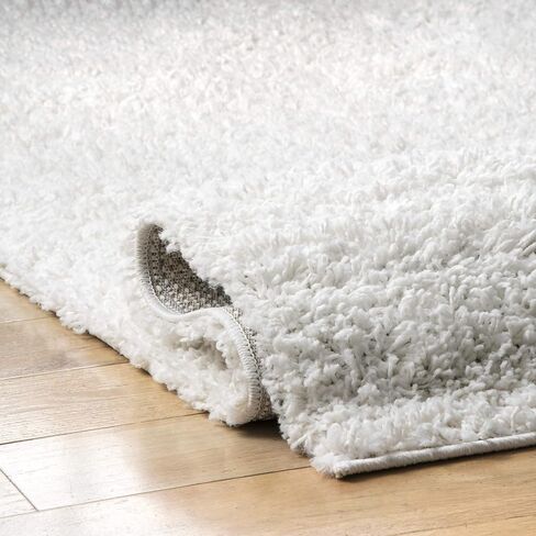 nuLOOM Arden Homely Shag Area Rug, 5x8, White in Saudi Arabia