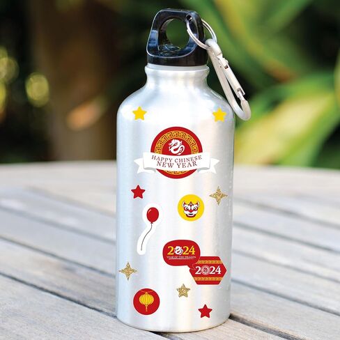 Big Dot of Happiness Lunar New Year - 2024 Year of The Dragon Favor Kids Stickers - 16 Sheets - 256 Stickers in Kuwait