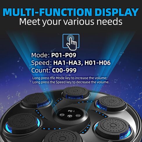 Music Boxing Machine & Boxing Gloves, 2024 Upgraded Smart Music Boxing Wall Mounted, Fun-Filled Boxing Music Workout Equipment for Adults & Kids in Saudi Arabia