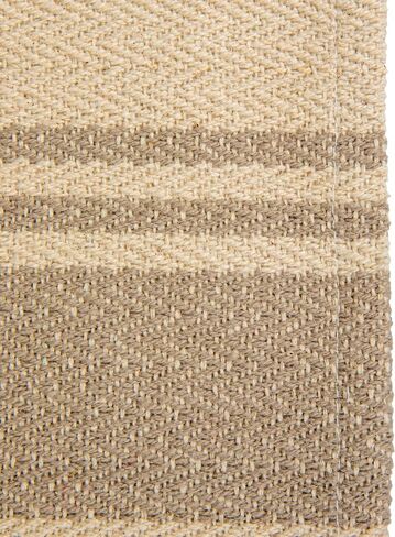 Creative Co-Op Canvas Table Runner with Khaki Stripes in Saudi Arabia