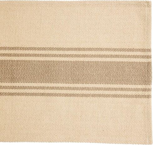 Creative Co-Op Canvas Table Runner with Khaki Stripes in Saudi Arabia