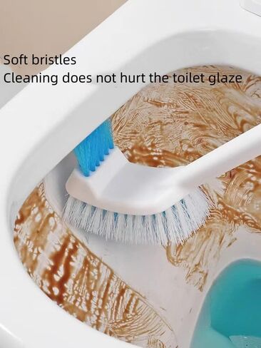 2 Pack Toilet Bowl Brush Long Handle Wall Mounted Toilet Brush Extra Long Non Slip Handle Strong Bristles Easy Under The Rim Cleaning in Saudi Arabia