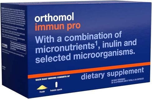 Orthomol Immun Pro، مكمل دعم المناعة، كمية كافية لمدة 30 يومًا، فيتامينات أ، ب، ج، د، هـ، الزنك، اليود in Kuwait