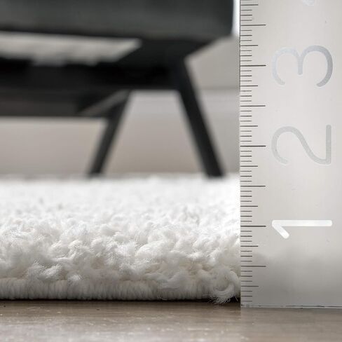 nuLOOM Arden Homely Shag Area Rug, 5x8, White in Saudi Arabia