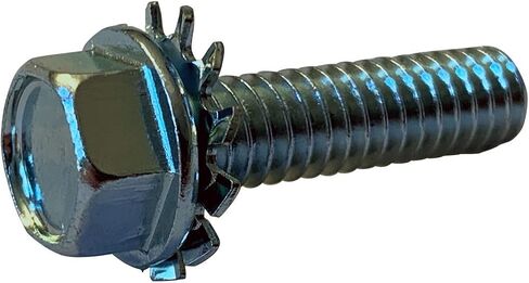 Small Parts 1410EW 1/4"-20 x 5/8" Unslotted Hex Washer External Sems Machine Screw Fully Threaded Zinc and (Pack of 100) in Saudi Arabia