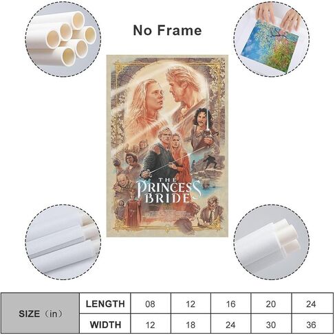 Maisifa The-princess Bride Movie Poster Canvas Wall Art Room Aesthetics HD Modern Decorative Painting For Teens Bedroom Liveroom Dorm Deco 12x18inch(30x45cm), Unframe-style in Saudi Arabia