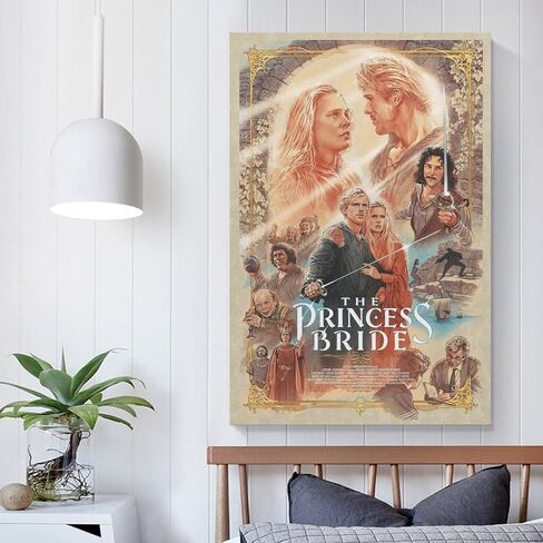 Maisifa The-princess Bride Movie Poster Canvas Wall Art Room Aesthetics HD Modern Decorative Painting For Teens Bedroom Liveroom Dorm Deco 12x18inch(30x45cm), Unframe-style in Saudi Arabia