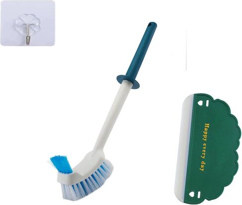 2 Pack Toilet Bowl Brush Long Handle Wall Mounted Toilet Brush Extra Long Non Slip Handle Strong Bristles Easy Under The Rim Cleaning in Saudi Arabia