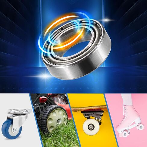 ACROPIX MR148ZZ 8x14x4mm Double Metal Shield Single Row Deep Groove Ball Bearings Silver Tone - Pack of 20 in Saudi Arabia