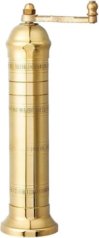 European Brass 8" Salt Mill Handcrafted Manuel Spice Mill Refillable Salt Grinder Handcrafted Greek Spice Grinder (8" Salt Mill) in Saudi Arabia