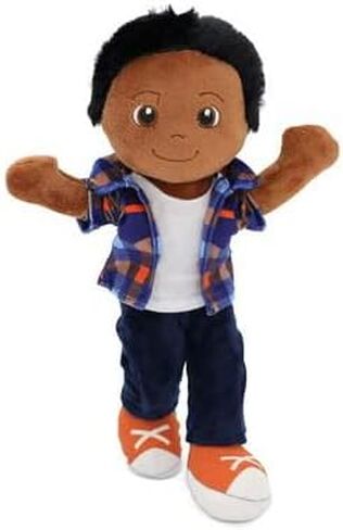Playtime من Eimmie Soft Baby Doll - دمى خرقة قطيفة للفتيات والفتيان بعمر عامين، والأطفال الصغار والرضع - دمية قطيفة - دمية طفلي الأولى - دمية طفل قطيفة قابلة للغسل وجسم من القماش الحسي 14 بوصة - Ollie in Saudi Arabia