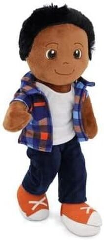 Playtime من Eimmie Soft Baby Doll - دمى خرقة قطيفة للفتيات والفتيان بعمر عامين، والأطفال الصغار والرضع - دمية قطيفة - دمية طفلي الأولى - دمية طفل قطيفة قابلة للغسل وجسم من القماش الحسي 14 بوصة - Ollie in Saudi Arabia