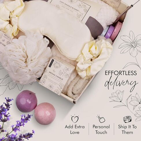 Get Well Soon Gifts for Women, Care Package Gift Feel Better Basket Warm After Surgery Recovery Encouragement Gift Thinking of You Box with Blanket Coffee Wine Tumbler for Women Friends Female in Saudi Arabia