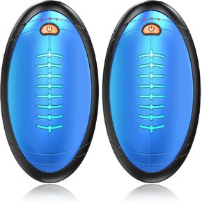 Hand Warmers Rechargeable, 2023 Newest 2 Pack Temperature Electric Portable Heater Football Shape Hand Warmer, Quick Charge Portable Hand Warmer Gift for Christmas Outdoors/Hunting/Golf/Camping