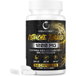 Cistanche Tubulosa Extract -1200mg per Serving,50% Echinacoside,10% Acteoside, Vegan,Gluten Free(2 pack)