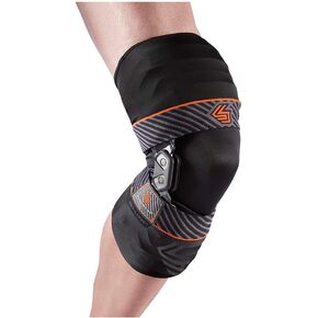 Shock Doctor Bionic Knee Brace with Compression Sleeve. BIO-LOGIX Hinged Lateral Support for Instabilities, Ligament, ACL, MCL, PCL, Meniscus Injury, Pain Relief, Recovery, Preventive Hyperextension. Semi Rigid Aluminum Hinge, Hard Brace. For Men and Wome